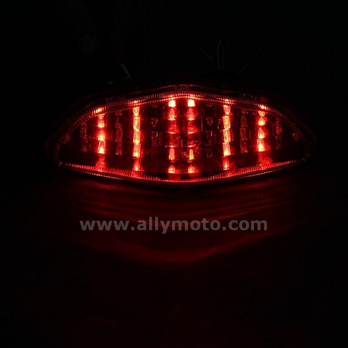 6 Led Brake Tail Light Integrated Motor Rear Lamp Amber Suzuki Dl 650 1000 V-Strom@6
